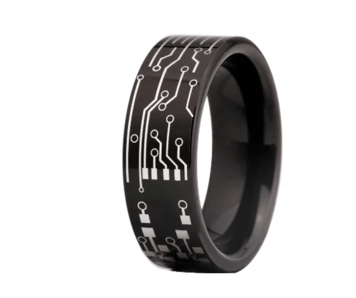 Tungsten Black Wedding Ring