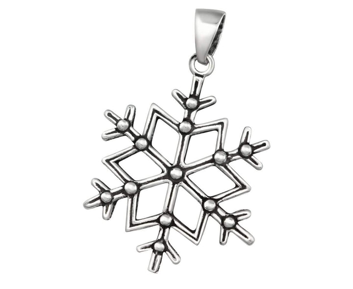 Sterling Silver Snowflake Pendant