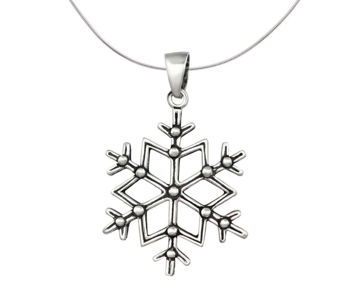 Sterling Silver Snowflake Pendant