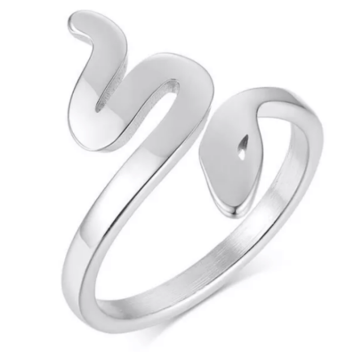 Steel Fashion Womens Snake Ring