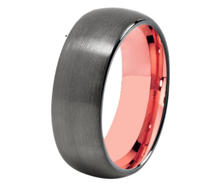 Tungsten 6mm Rose Gold Wedding Ring for Women