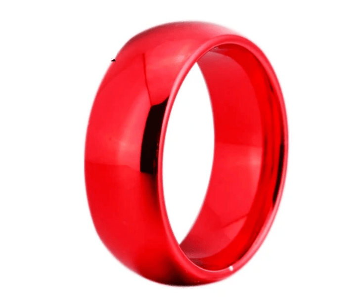 Tungsten Red wedding Ring