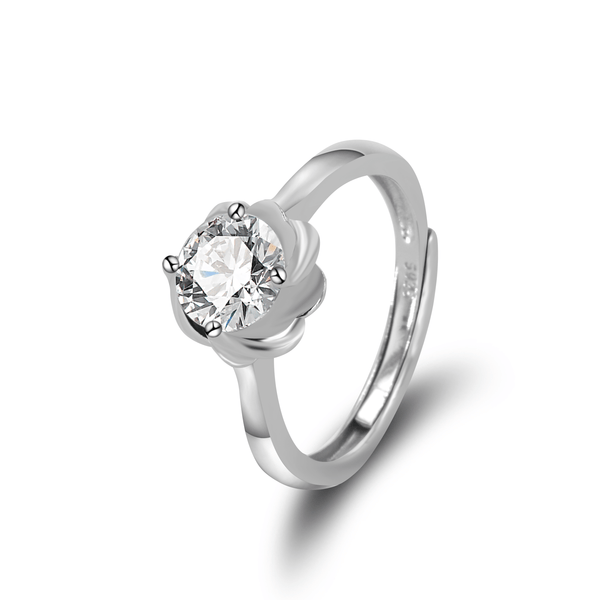 Moissanite Solitaire Ring